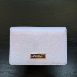 Furla Light Ash Blue Business Card Holder